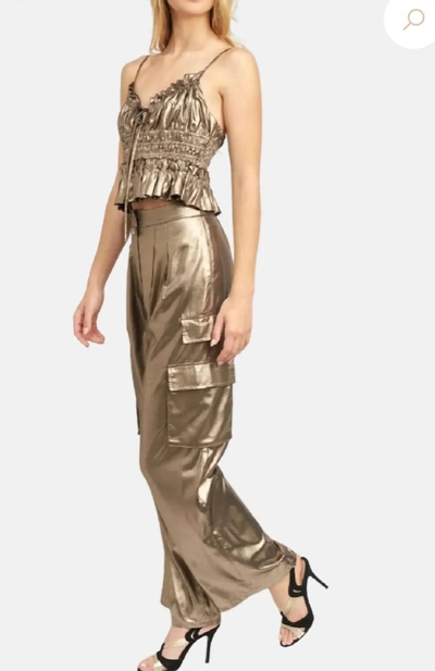 En Saison Arnav Cargo Pant In Gold