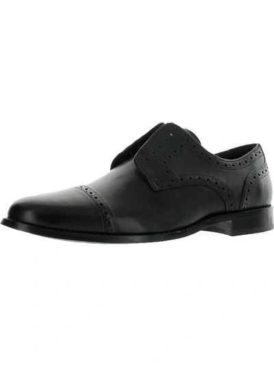 Nunn Bush Norcross Mens Leather Brogue Oxfords In Black