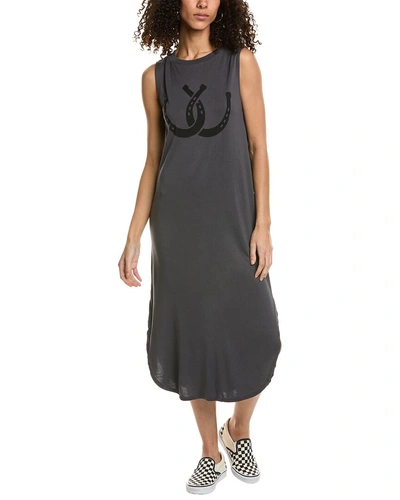 Project Social T Double Horseshoes Tank Dress In Grey