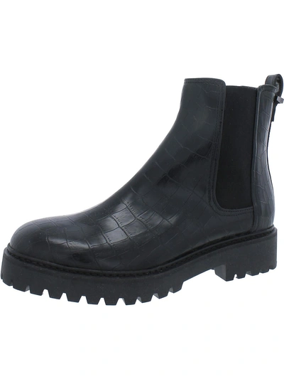 Kenneth Cole Reaction Salt Lug Womens Patent Pull On Chelsea Boots In Multi