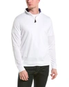 Tailorbyrd Sueded Fleece Quarter Zip Pullover In White