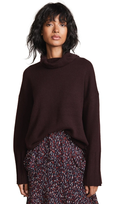 Nili Lotan Rowan Turtleneck In Fig