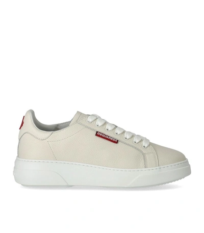 Dsquared2 Bumper Leather Trainers In White