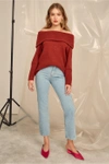 C/meo Collective Distances Knit Jumper In Mahogany