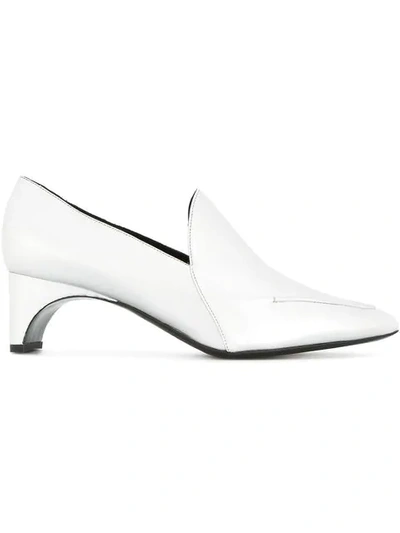 Pierre Hardy Heeled Loafers In Silv