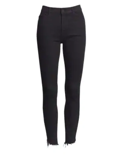 Mother Stunner High-rise Zip Ankle Jeans In Not Guilty