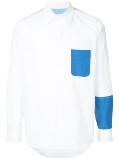 Marni Colour Block Shirt In White