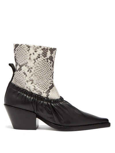 Joseph Albias Leather Ankle Boots In Black