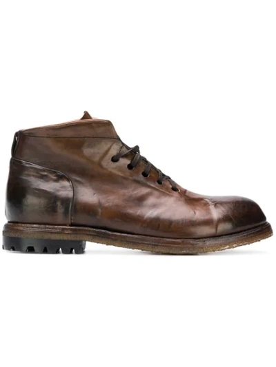 Silvano Sassetti Ankle Lace-up Boots - Brown