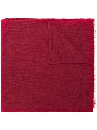 Faliero Sarti Fine Knit Scarf - Red