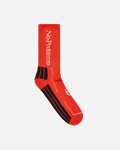 No Problemo Logo Socks In Orange