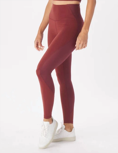 Glyder Tone Up Leggings In Cabernet In Red