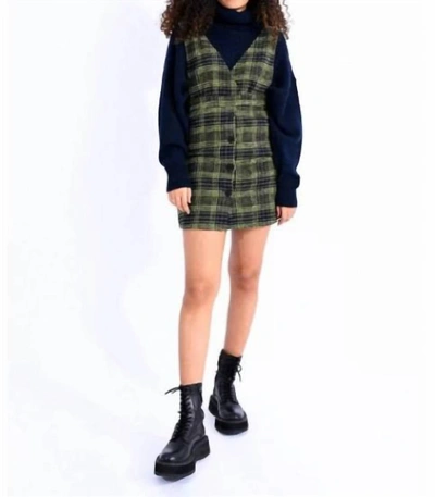 Molly Bracken Gwen Plaid Dress In Black