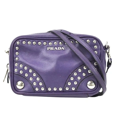 Prada Saffiano Leather Shopper Bag () In Purple