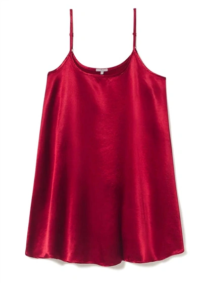 Pj Harlow Women's Allie Satin Nightgown In Red