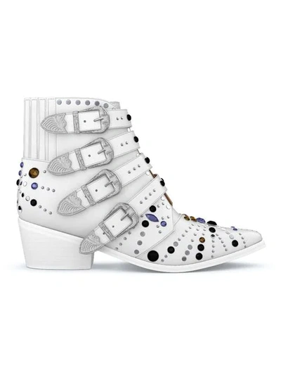 Toga Customisable Aj006 Elvis Boots In White