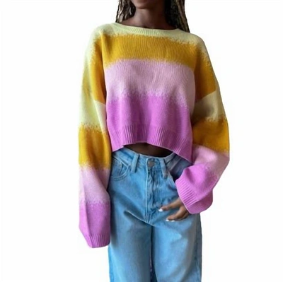 Mable Thea Ombre Sweater In Pink