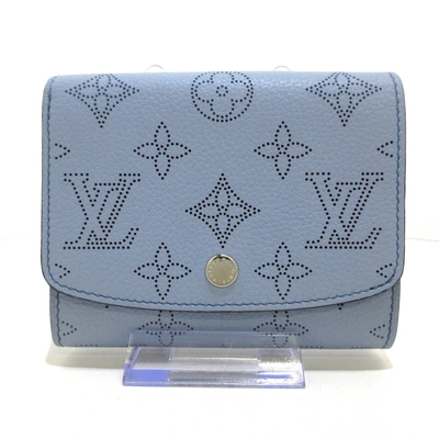 Pre-owned Louis Vuitton Iris Leather Wallet () In Blue