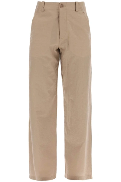 A.p.c. Mathurin Crepe Pants In Brown