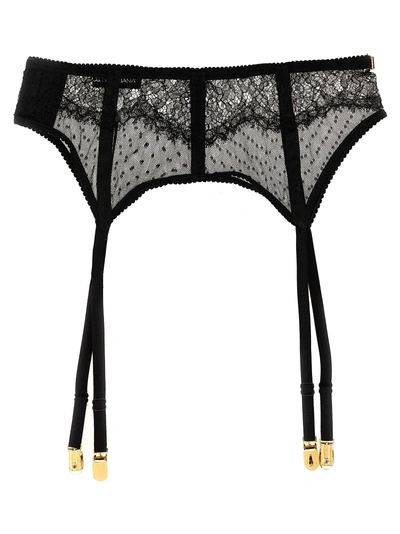 Dolce & Gabbana Lace Garters Socks Black