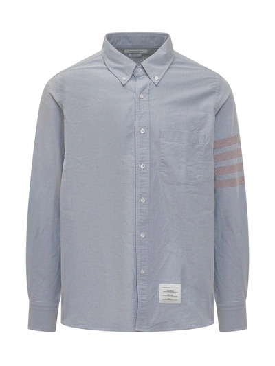 Thom Browne Straight Fit Shirt In Blue