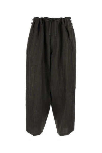 Yohji Yamamoto Trousers In Grey