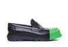 Camper Flat Shoes In Black/green