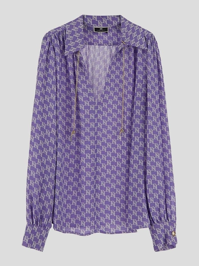Elisabetta Franchi Shirts In Lilac