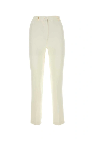 Hebe Studio Trousers In White