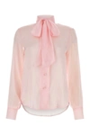 Hebe Studio Pink Chiffon Ava Shirt