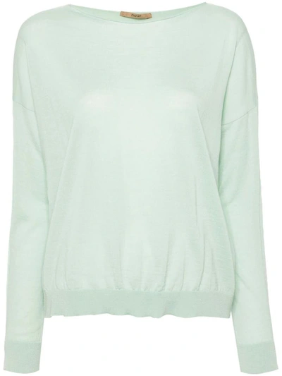Roberto Collina Oversize Round Neck Pullover Clothing In Green