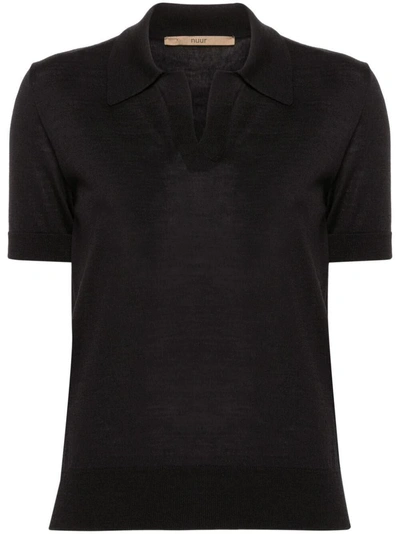 Roberto Collina Short Sleeve Polo Clothing In Black