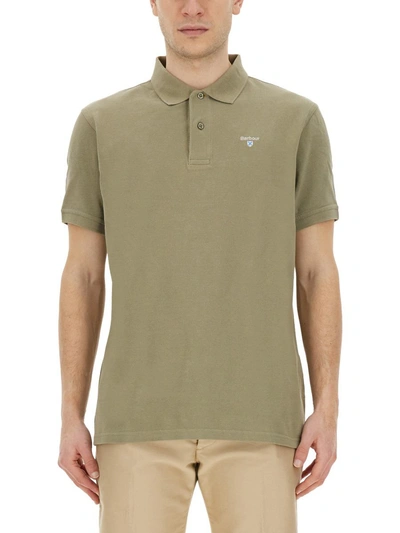 Barbour Polo With Logo In Green