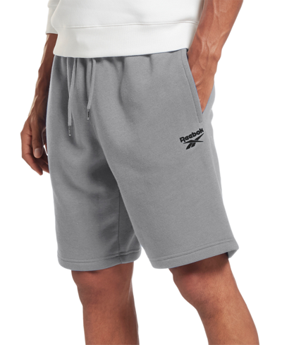 Reebok Men's Workout Ready Regular-fit Moisture-wicking 9" Shorts In Dgh,wht