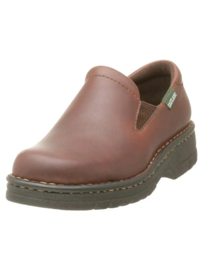 Eastland Womens Leather Slip On Loafers In Brown