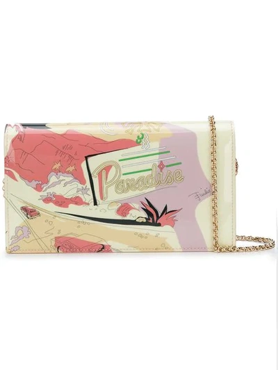 Emilio Pucci Printed Chain Wallet - Pink