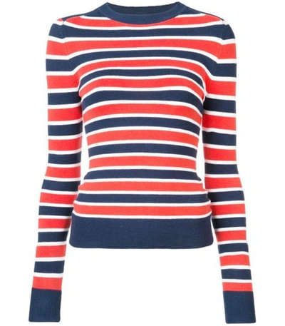 Joostricot Navy/red Striped Sweater