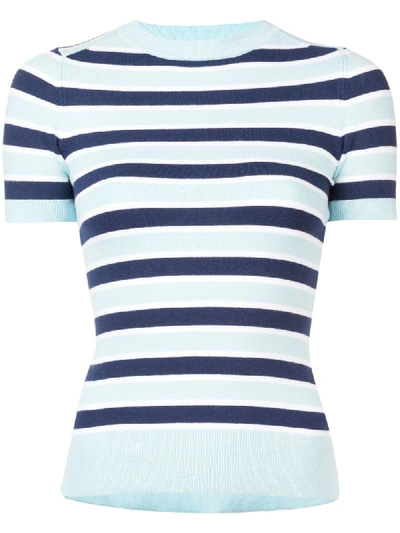 Joostricot Light Blue/navy Striped Tshirt