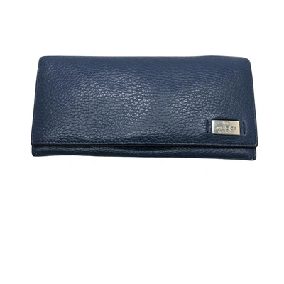 Gucci Blue Leather Wallet  ()