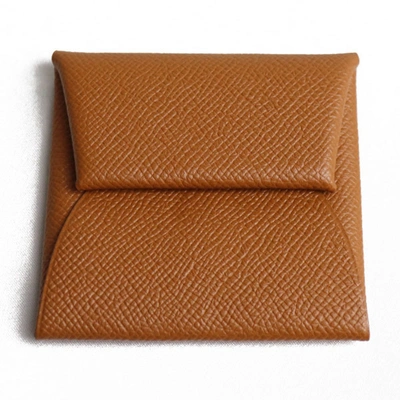 Hermes Hermès Bastia Brown Leather Wallet  ()