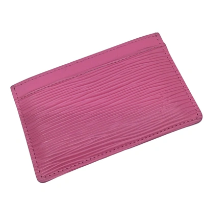 Pre-owned Louis Vuitton Pink Leather Wallet  ()