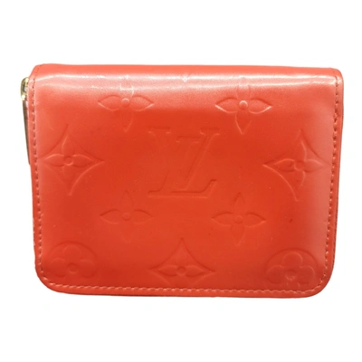 Pre-owned Louis Vuitton Zippy Coin Purse Orange Canvas Wallet  ()