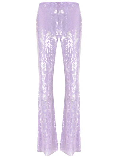 Patrizia Pepe Trousers In Iris Lilac