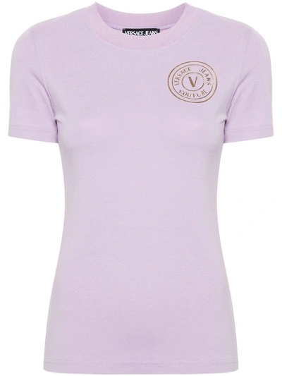 Versace Jeans Couture T-shirts And Polos In Purple