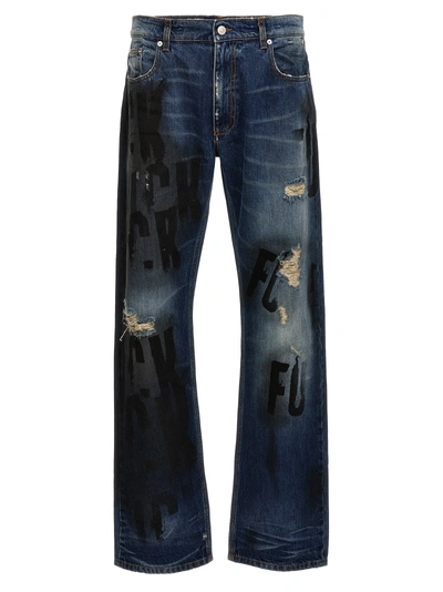 1017 Alyx 9 Sm Mark Flood Jeans Blue