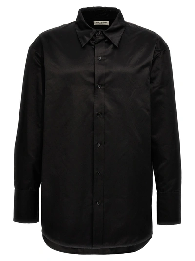 Saint Laurent Silk Shirt Shirt, Blouse Black