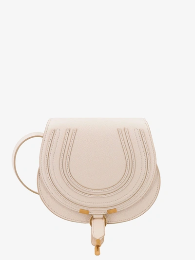 Chloé Chloe' Woman Marcie Woman White Shoulder Bags