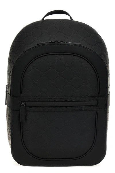 Gucci Men 'gg' Backpack In Black