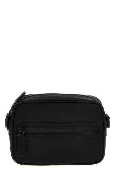 Gucci Men 'gg' Mini Shoulder Bag In Black