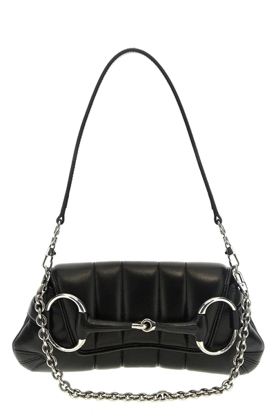 Gucci Women 'horsebit' Small Shoulder Bag In Black